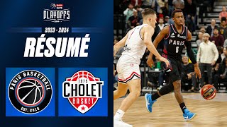 Paris vs Cholet  Resume 20232024  LNB Officiel [upl. by Alleunam]