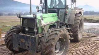 Coulage Dune Dalle Béton Avec Un Deutz et Un JD [upl. by Silado]