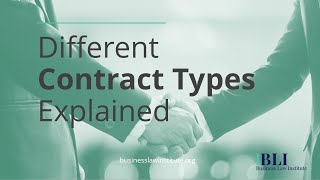 Types of Contracts • Different Contracts Explained [upl. by Acinod]