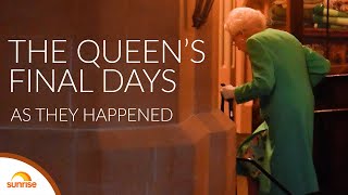 Queen Elizabeths final days as they happened  Royal News Today [upl. by Rikki16]