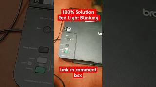 How To Fix Brother T420W  T220 Red Light Blinking  Reset Printer  T220 Maintainance Box Reset [upl. by Annwahs699]