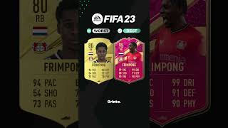 Jeremie Frimpong  Pires vs Meilleures cartes FUT  FIFA 20  FC 24 fifa fifaratings fc24 [upl. by Annayr]