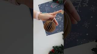 Easy Christmas Ornament  DIY Honeycomb Ball christmasornaments christmasdecoration origamicraft [upl. by Lustick864]