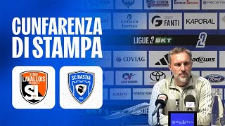 J13  Laval MFC SC Bastia  A Cunfarenza di stampa di Benoît Tavenot [upl. by Ajak]