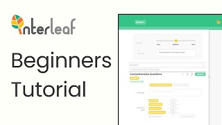 How to use the Interleaf AI Worksheet Generator [upl. by Arakahs]