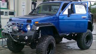 GREECE LADA NIVA EXTREMEtransformation a MERCEDES to NIVA [upl. by Eigger]