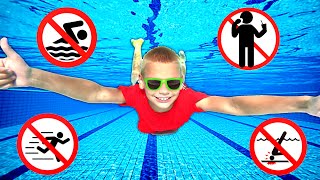 Tannerites Kids Learn Importance Of Swimming Pool Safety Rules [upl. by Ecnerwaled]