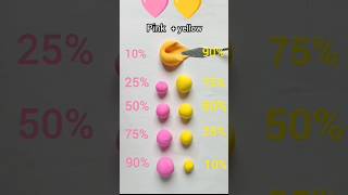 Yellow Vs Pink different amounts of clay mixing clay claymixing shorts itsrehmanashma clayart [upl. by Dupaix876]