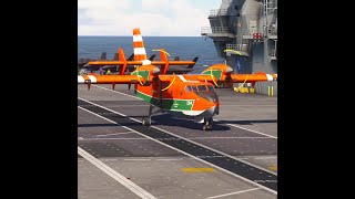 The Extreme Take off CL415 Labrador from Aircraft Carrier [upl. by Turino]