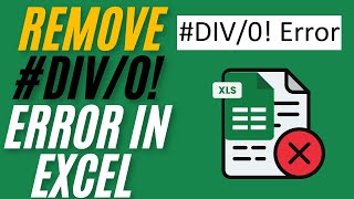 How To Remove DIV0 Error In Excel [upl. by Notyarb581]