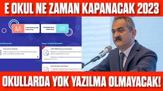 eOkul Ne Zaman Kapanacak 2023 Devamsızlık Ne Zaman İşlenmeyecek EOkul sistemi ne zaman kapanır [upl. by Kassia]