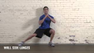 Wall Side Lunges  Warm Up  Nike Hockey Training [upl. by Enaerb]