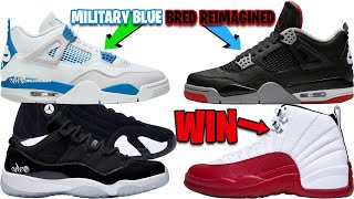 AIR JORDAN 4 MILITARY BLUE  BRED REIMAGINED 2024 AJ 11 LOW SPACE JAM AJ 12 CHERRY GIVEAWAY  MORE [upl. by Akimyt]