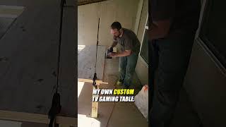 DIY TV Gaming Table Build Fail shorts dnd ttrpg [upl. by Ppik]