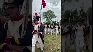 Shorts Reenactment Waterloo Ligny 1815 June 2 2024 [upl. by Leasim]