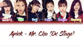 Apink 에이핑크 – Mr Chu On Stage Ver Lyrics HanRomEngColor Coded TBS [upl. by Onifur845]