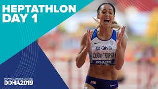 Heptathlon Day 1  World Athletics Championships Doha 2019 [upl. by Einallem]