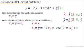 Dynamische Systeme  Teil 31  Nichtlineare Zustandsdifferentialgeichungen  Beispiel 1 [upl. by Brodie]