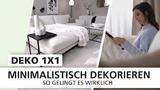 Minimalistisch dekorieren  so gehts 🪑  Deko 1x1  INTERIYEAH  Einrichten mit SEGMÜLLER [upl. by Yesnek]