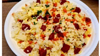 chorizo fried rice easyrecipe [upl. by English]