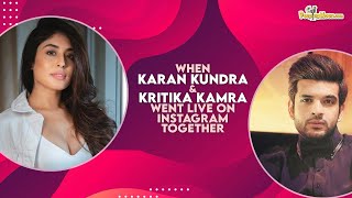 KITNI MOHOBBAT HAI actors and exflames KRITIKA KAMRA and KARAN KUNDRA reunite during LOCKDOWN [upl. by Gothurd92]