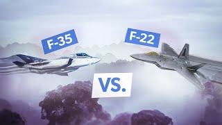 F22 Raptor vs F35 Lightning II Ultimate Fighter Jet Showdown [upl. by Nimesay]