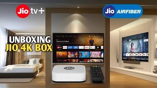 Jio 4K Set Top Box Unboxing  jio air fibre stb box review [upl. by Ria]