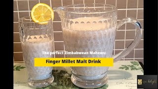 How to make mahewu at home  Maheu  Mageu  Amahewu recipe  Finger millet malt drink [upl. by Neerhtak]