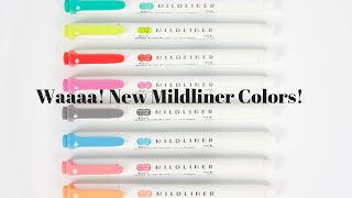 New Mildliner Colors released in Japan  Mildliner Giveaway Closed [upl. by Niessuh]