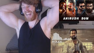 Anirudh Popular BGM REACTION By Foreigner ftMaster Vikram Rolex Beast Petta Vedalam Maari [upl. by Skier999]