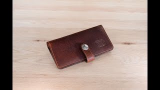 The Dakota Slim Womens Leather Wallet [upl. by Narmak]