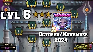 TOA Hell 3 Star Clear STAGE 6 PARJANYA OctoberNovember 2024 Summoners War [upl. by Lundberg932]