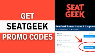 How to Get Seatgeek Promo Code MAJOR DISCOUNTS [upl. by Hild364]