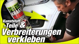 Mit KarosserieKleber Verbreiterungen fachgerecht montieren  GFK Kotflügel  Breitbau  BodyKit [upl. by Tonya]