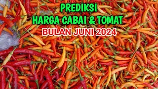 Prediksi harga Cabai dan Tomat bulan Juni 2024 [upl. by Noimad]