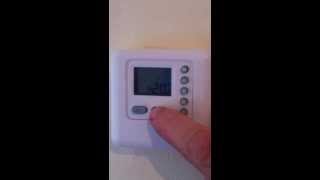 How to program a hortsmann programmable room thermostat [upl. by Ynnaej]