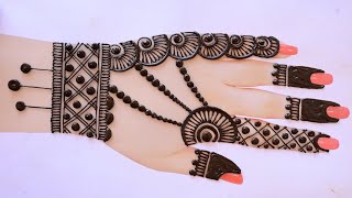 Simple Eid special Mehndi Designs  Full Backhand Mehndi Design  Bridal Mehndi  Mehndi ke Design [upl. by Odnala]