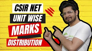 CSIR NET life science unit wise marks distribution  Unit wise weightage detailed list [upl. by Aryhs]