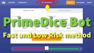 PrimeDice Bot 2020 updated double balance script [upl. by Lecram]