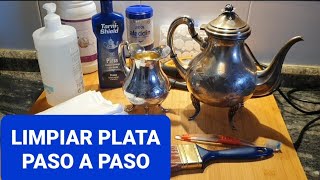 LIMPIAR PLATA paso a paso🏆 MIS TRUCOS Productos que utilizo [upl. by Seagrave]