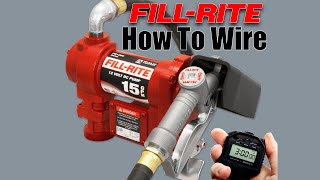 How to Wire FillRite Fuel Transfer Pump [upl. by Nylasoj88]