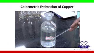 Colorimetric Estimation Of Copper L [upl. by Mayman940]