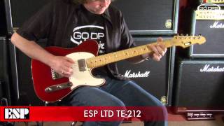 ESP LTD TE212 Telecaster Electric Guitar Demo from GoDpsMusic [upl. by Whit476]