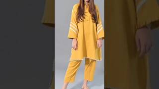 Trendy simple linen dress designs 😍😍haute fashion latest pakistanidressdesignforgirls [upl. by Aisya]