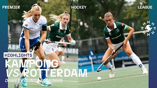 Kampong  Rotterdam 🏑 Tulp Hoofdklasse Dames ‘24’25 RONDE 1  Samenvatting [upl. by Lemieux]