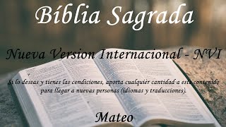 Español  La Biblia hablada  Mateo COMPLETO  Nueva Version Internacional NVI [upl. by Ecidnac]