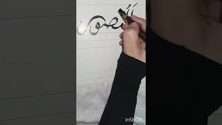 calligraphyloverwithcalligraphypen calligraphyartcalligraphyasmaulhusna [upl. by Rebmaed]