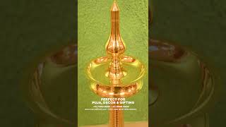 3ft Kerala Nilavilakku  Brass Lamp for Puja amp Decor  Buy Online  Mannar Craft [upl. by Maxim]