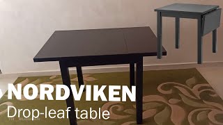 NORDVIKEN dropleaf table from ikea assembly guide [upl. by Ynehpets202]