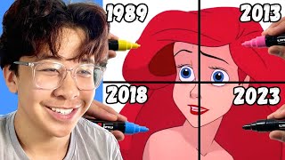 Drawing ARIEL Throughout The Years 19892023 [upl. by Orianna]